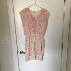 Plush pink dress